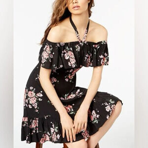 Jill Jill Stuart Floral Print Off The Shoulder Cocktail Party Dress Size 8 M NWT